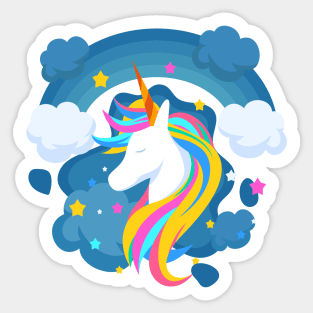 Midnight Unicorn Sticker